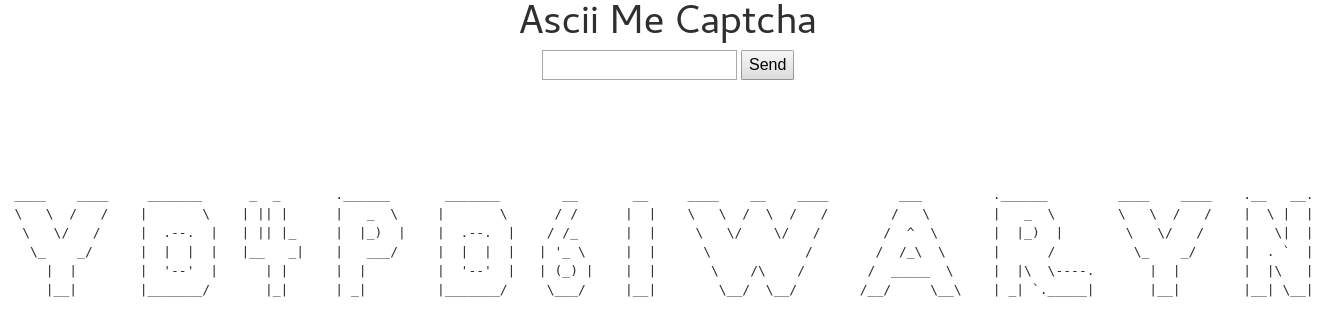 ASCII Captcha
