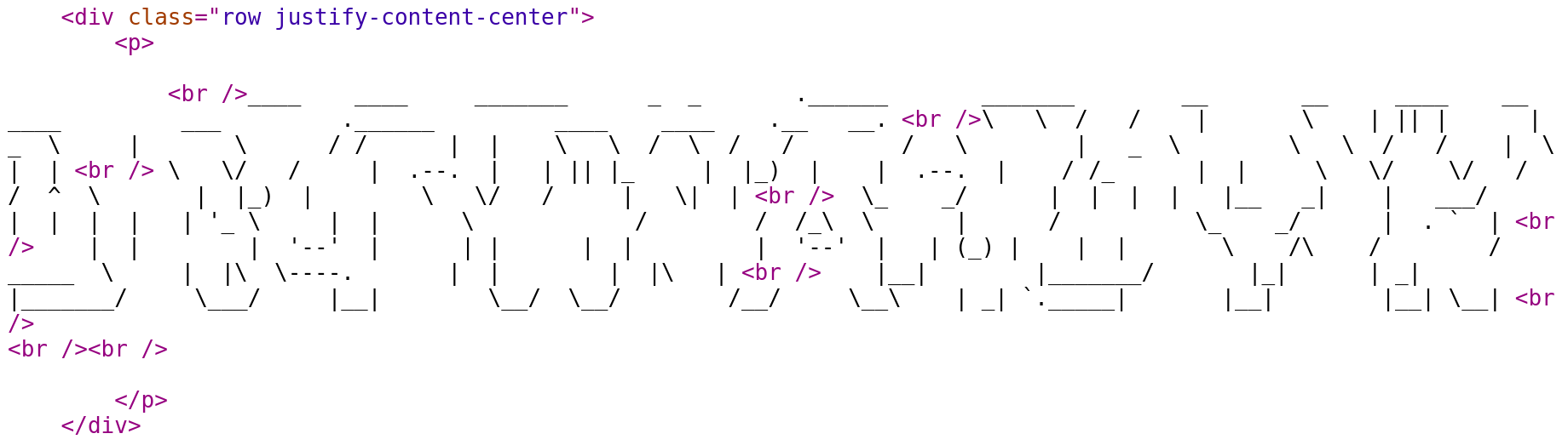 ASCII Captcha HTML
